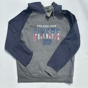 Philadelphia Flyers Fanatics Freedom TriBlend Raglan Pullover Hoodie - Large